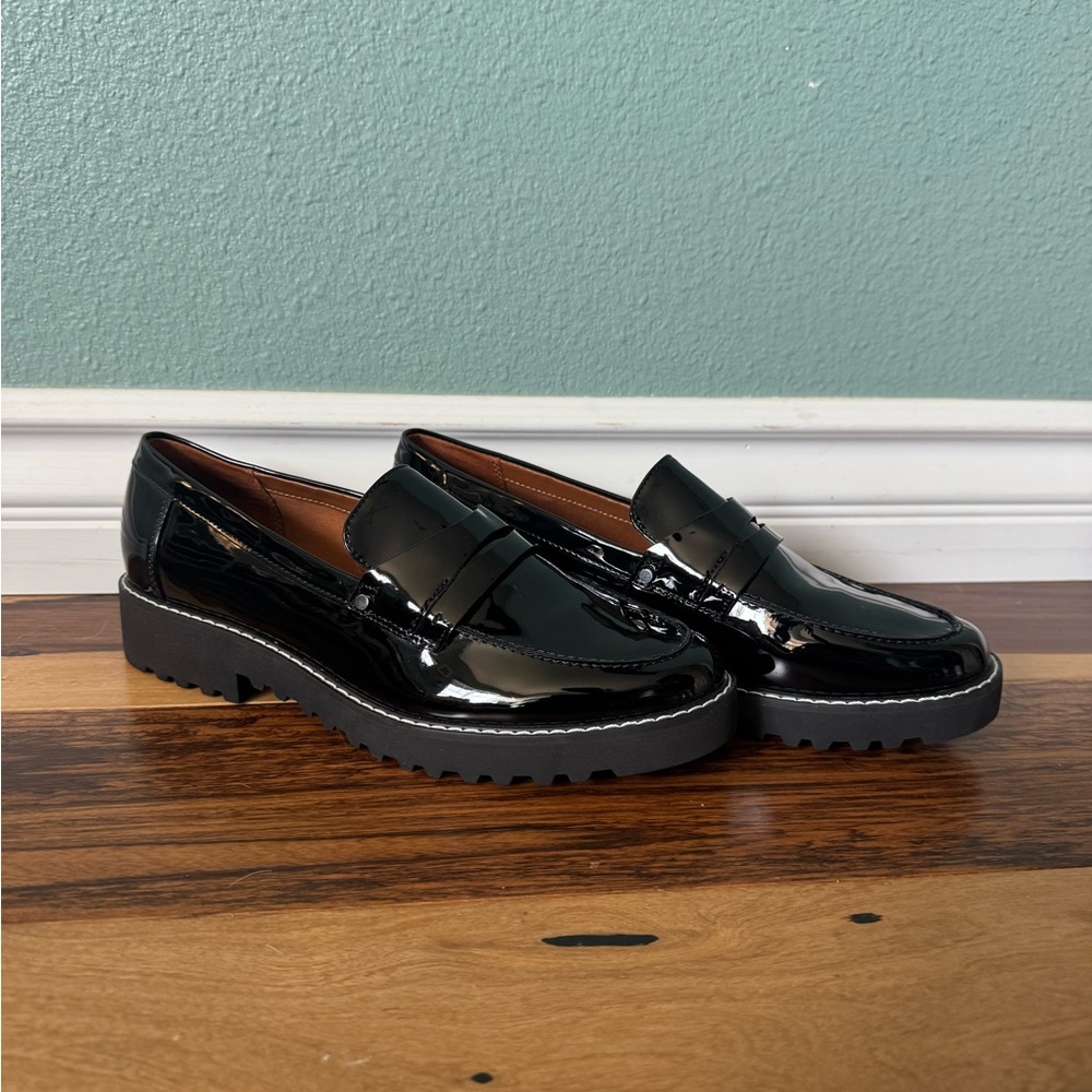 Brand New Black Patent Leather Loafers